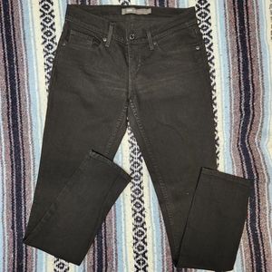Levis 524 Black Skinny Jean